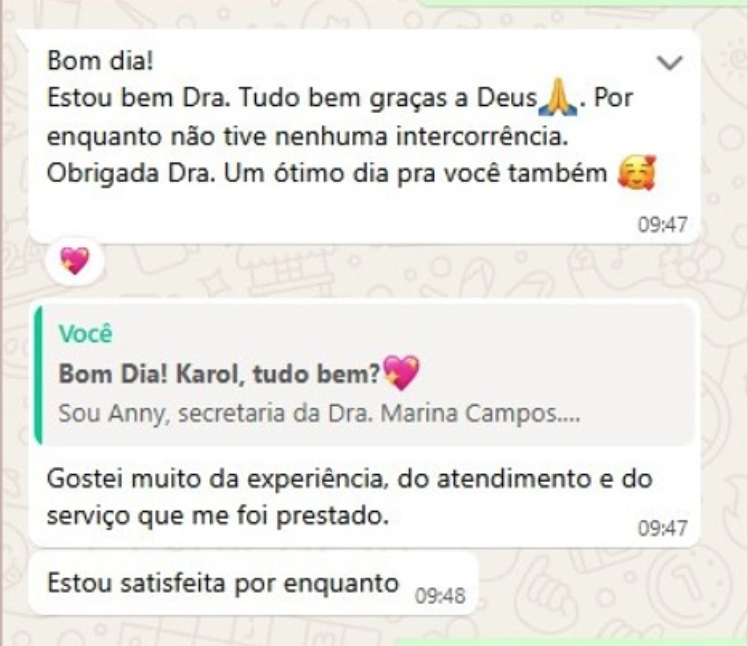Depoimento de paciente 10