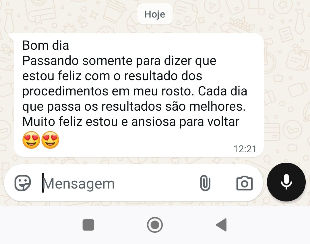 Depoimento de paciente 8